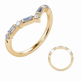 0.32 ctw. YELLOW GOLD DIAMOND RING D4958YG
