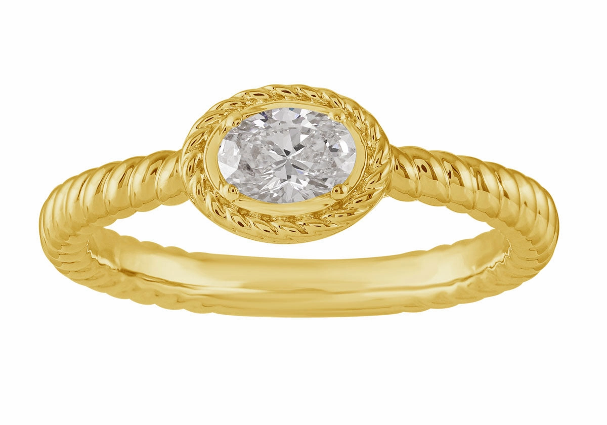 0.32 ctw. YELLOW GOLD DIAMOND RING D4974YG