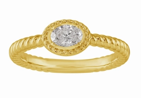 0.32 ctw. YELLOW GOLD DIAMOND RING D4974YG