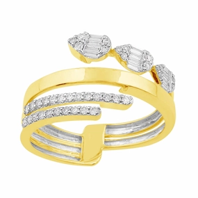 0.33 ctw. YELLOW GOLD DIAMOND RING D4903YG