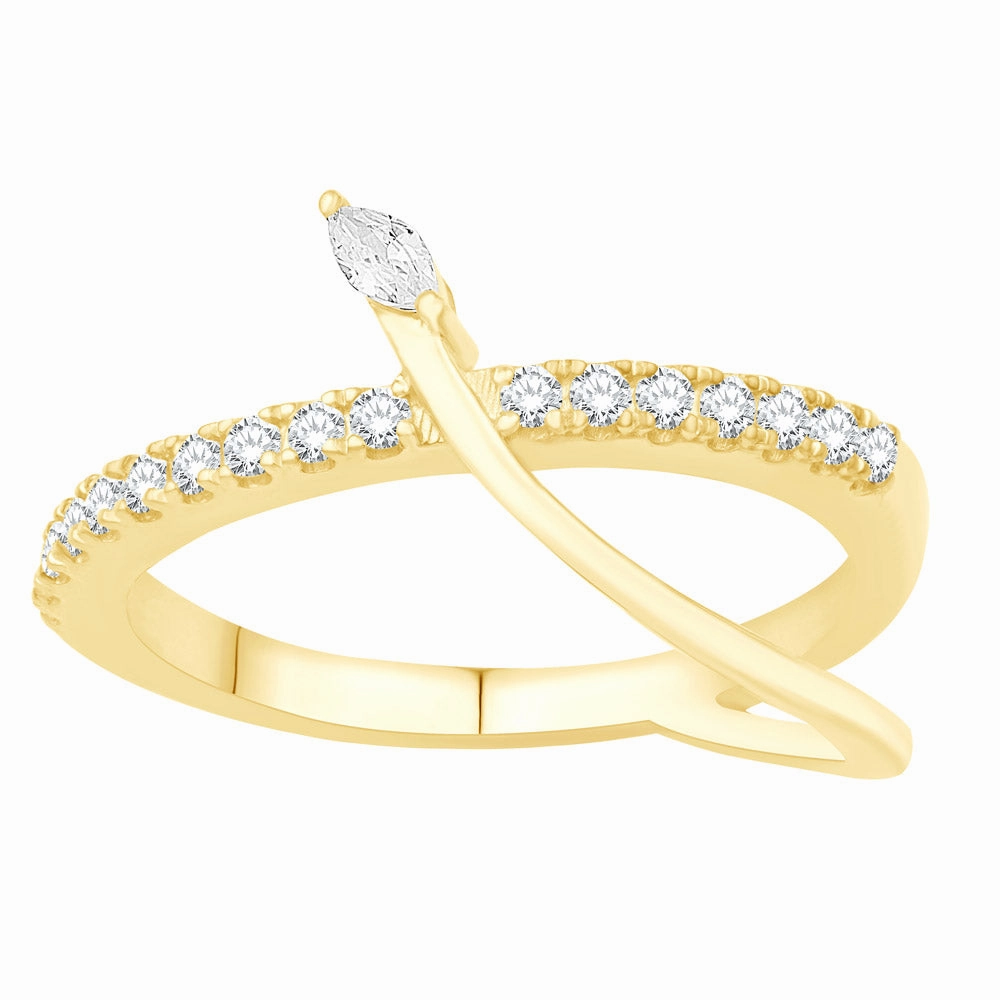 0.33 ctw. YELLOW GOLD DIAMOND RING D4961YG