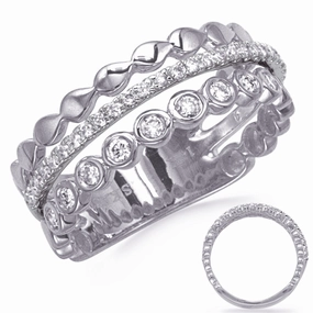 0.34 ctw. WHITE GOLD DIAMOND RING D4846WG