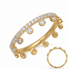 0.34 ctw. YELLOW GOLD DIAMOND RING D4840YG
