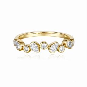 0.34 ctw. YELLOW GOLD DIAMOND RING D4955YG
