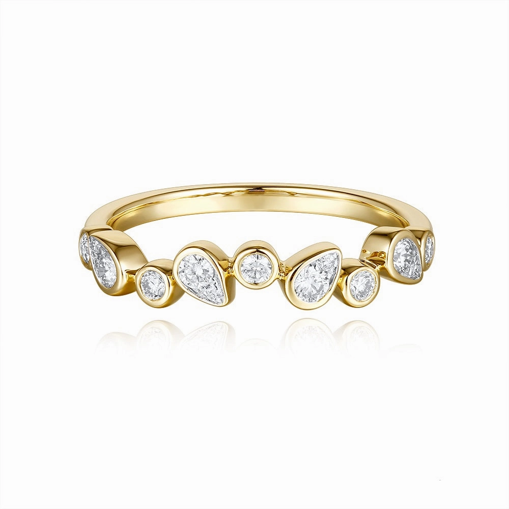 0.34 ctw. YELLOW GOLD DIAMOND RING D4955YG