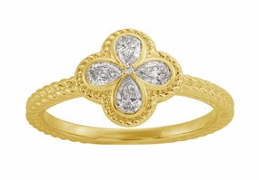 0.34 ctw. YELLOW GOLD DIAMOND RING D5015YG