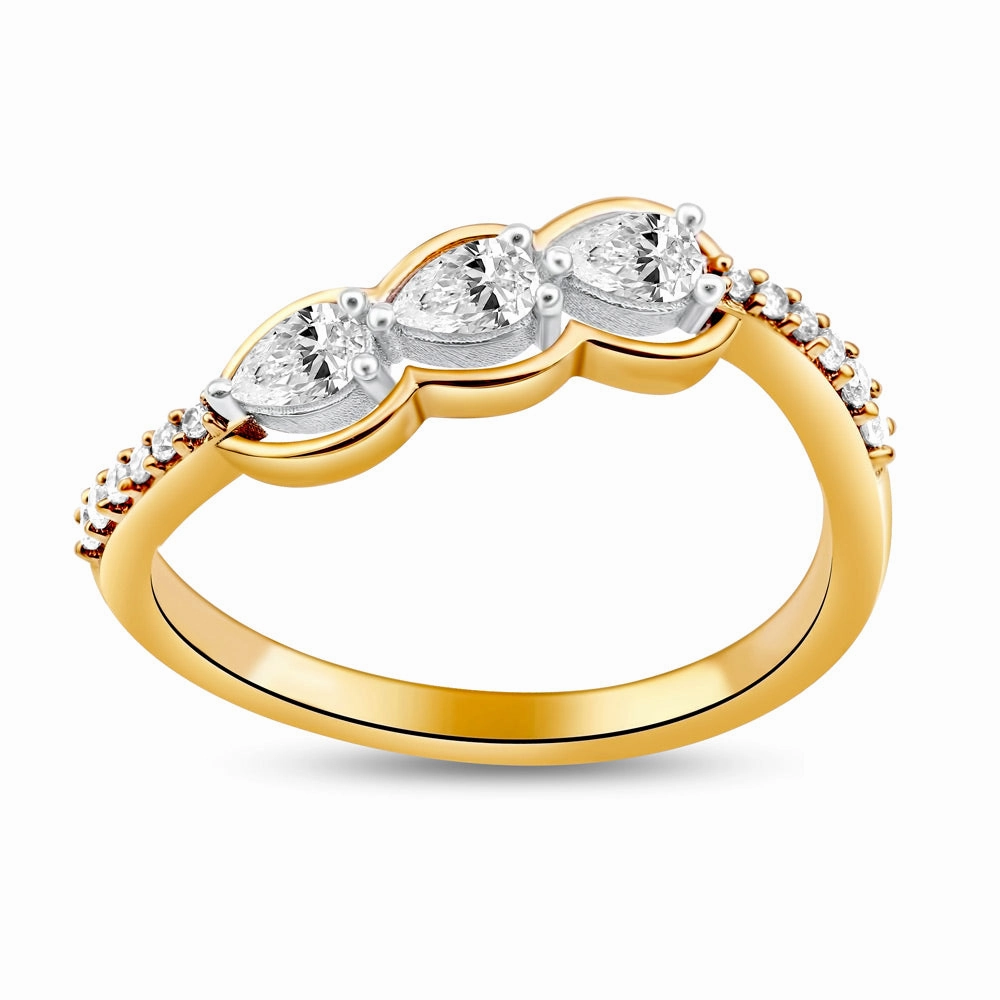 0.35 ctw. YELLOW GOLD DIAMOND RING D4999YG