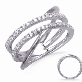 0.37 ctw. WHITE GOLD DIAMOND RING D4892WG
