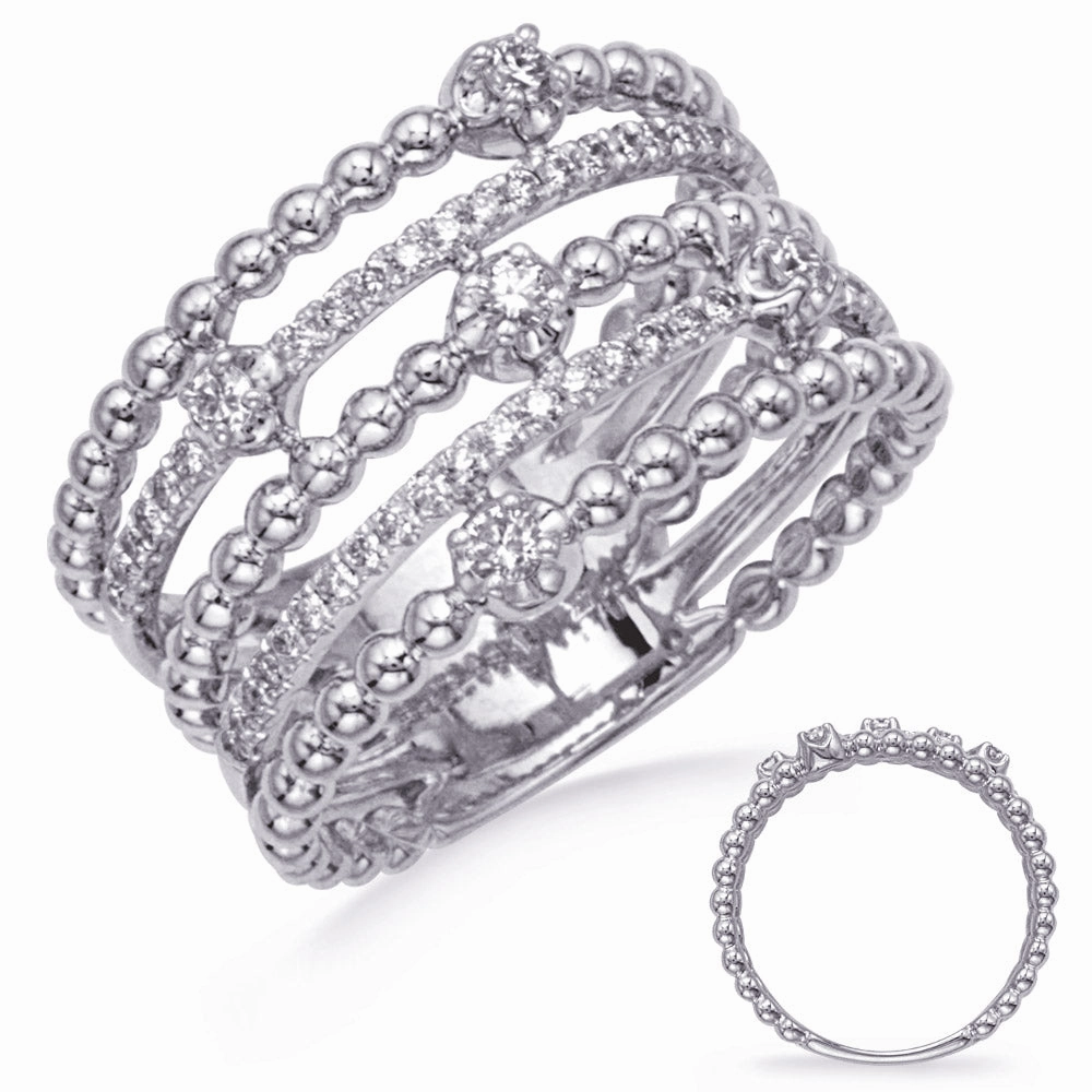 0.38 ctw. WHITE GOLD DIAMOND RING D4824WG