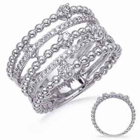 0.38 ctw. WHITE GOLD DIAMOND RING D4824WG