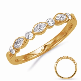 0.38 ctw. YELLOW GOLD DIAMOND RING D4851YG