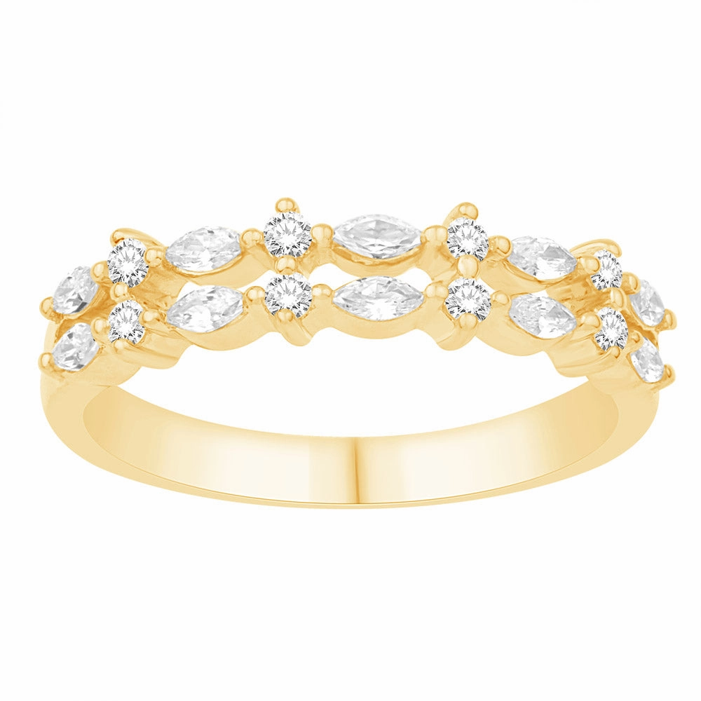 0.40 ctw. YELLOW GOLD DIAMOND RING D4909YG