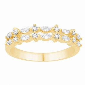 0.40 ctw. YELLOW GOLD DIAMOND RING D4909YG
