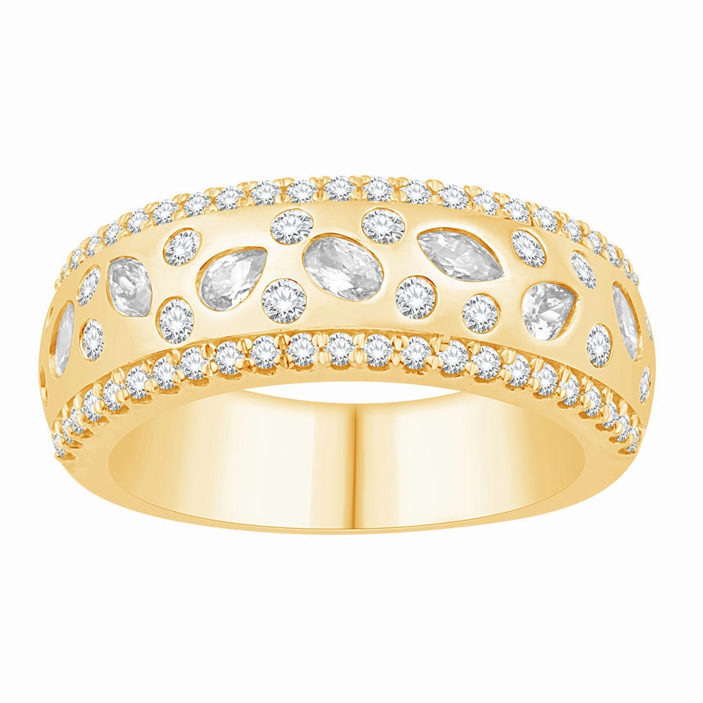 0.40 ctw. YELLOW GOLD DIAMOND RING D4918YG