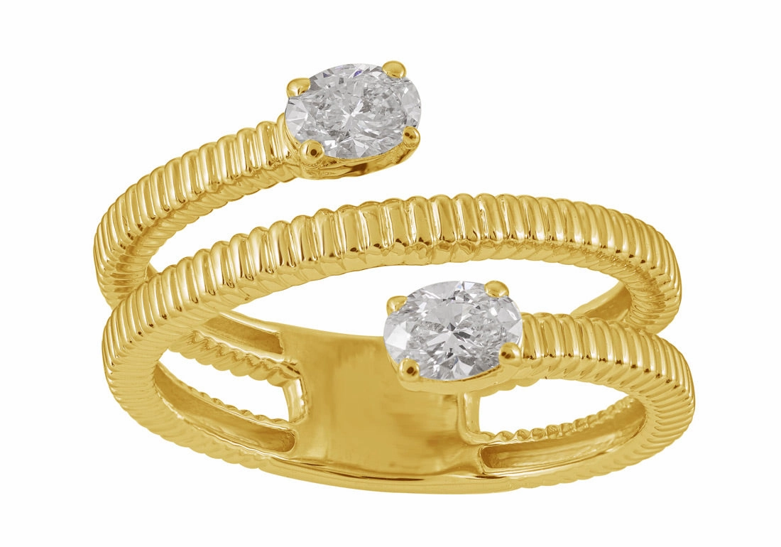 0.40 ctw. YELLOW GOLD DIAMOND RING D5008YG