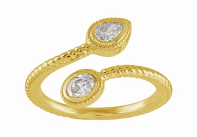 0.41 ctw. YELLOW GOLD DIAMOND RING D4979YG