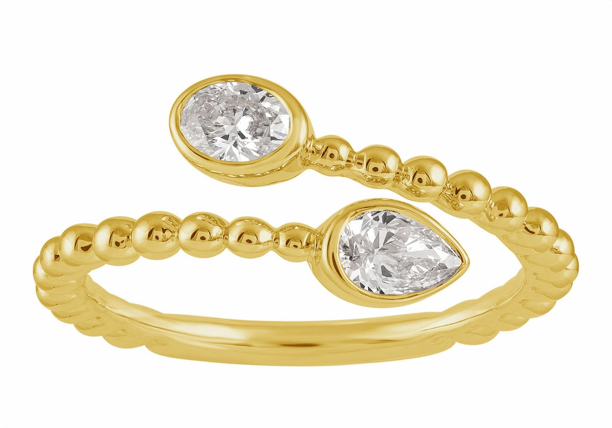 0.41 ctw. YELLOW GOLD DIAMOND RING D4980YG
