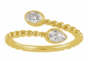0.41 ctw. YELLOW GOLD DIAMOND RING D4980YG