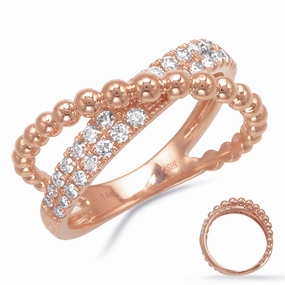 0.42 ctw. ROSE GOLD DIAMOND RING D4869RG