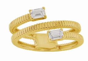 0.42 ctw. YELLOW GOLD DIAMOND RING D5004YG