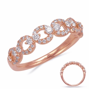 0.44 ctw. ROSE GOLD DIAMOND RING D4854RG
