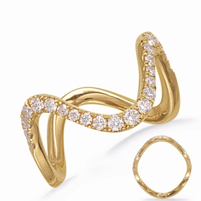 0.46 ctw. YELLOW GOLD DIAMOND RING D4843YG