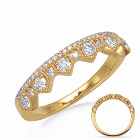0.47 ctw. YELLOW GOLD DIAMOND RING D4844YG