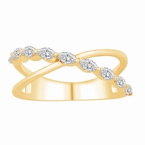0.47 ctw. YELLOW GOLD DIAMOND RING D4966YG