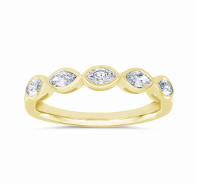 0.47 ctw. YELLOW GOLD MARQUISE DIAMOND RING D5006YG