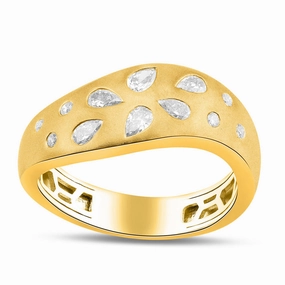 0.48 ctw. YELLOW GOLD DIAMOND RING D5000YG
