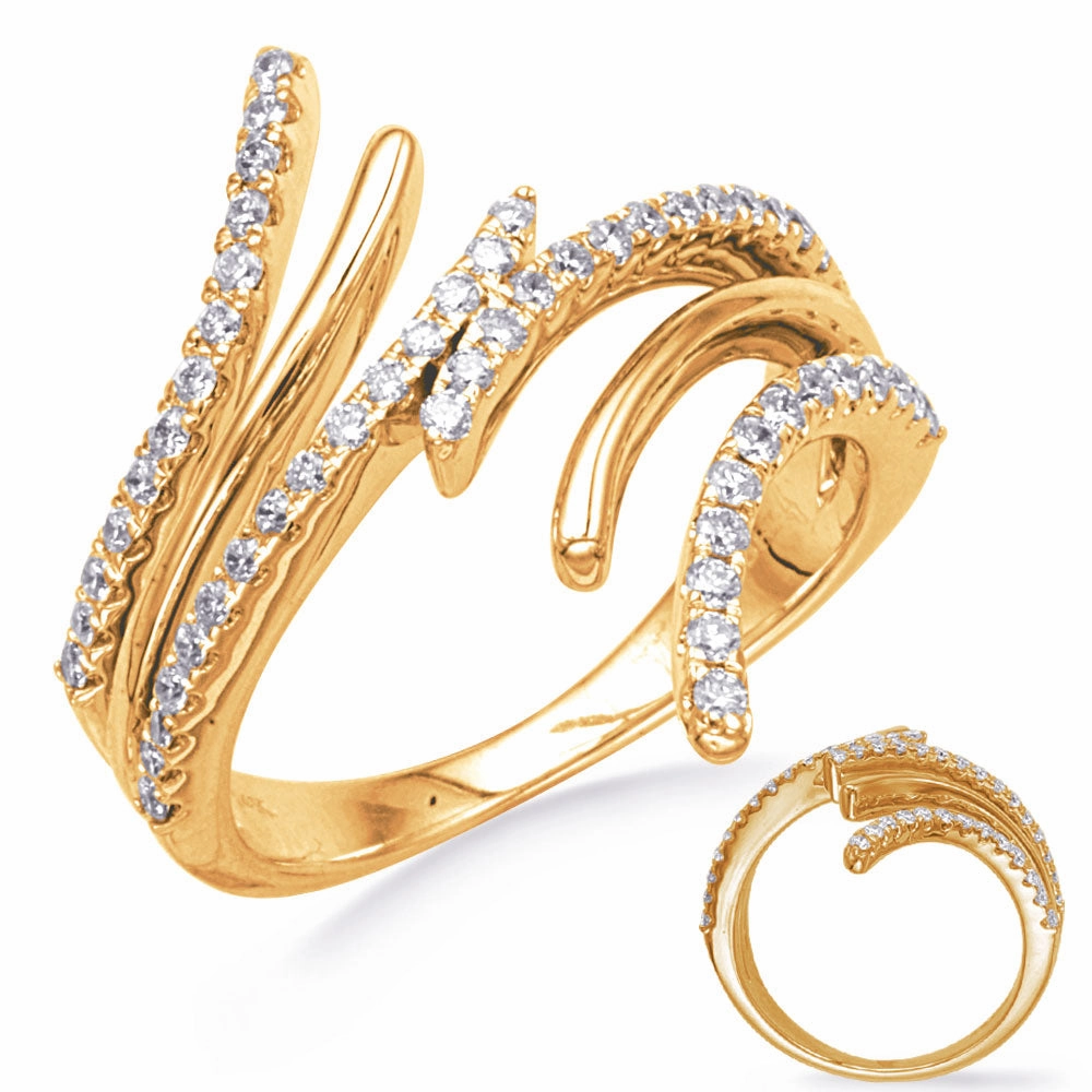 0.50 ctw. YELLOW GOLD DIAMOND RING D4883YG