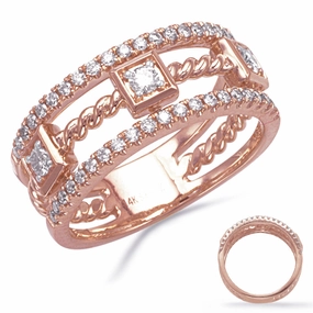 0.51 ctw. ROSE GOLD DIAMOND RING D4870RG