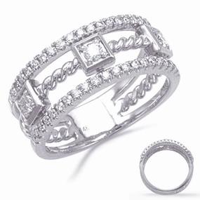 0.51 ctw. WHITE GOLD DIAMOND RING D4870WG