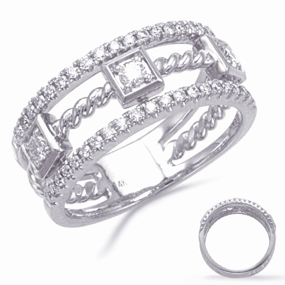0.51 ctw. WHITE GOLD DIAMOND RING D4870WG