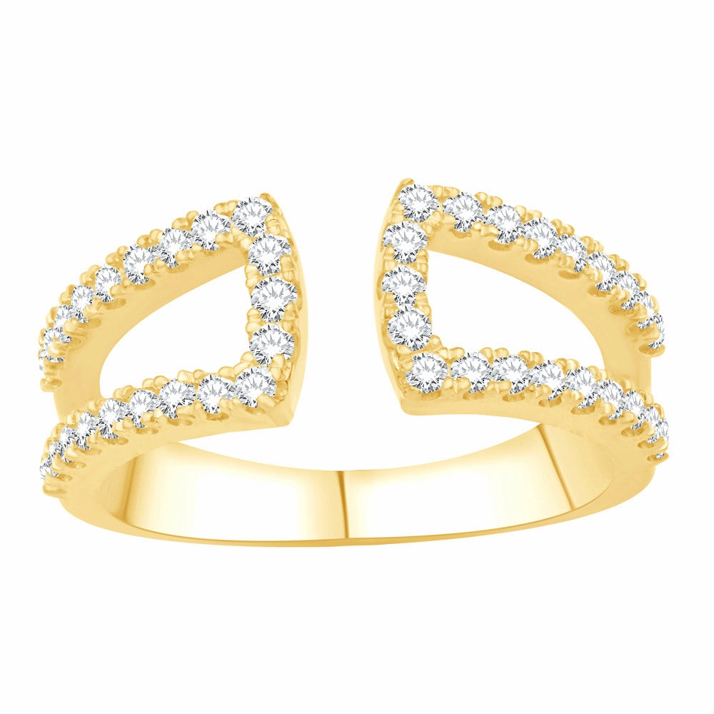 0.51 ctw. YELLOW GOLD DIAMOND RING D4965YG
