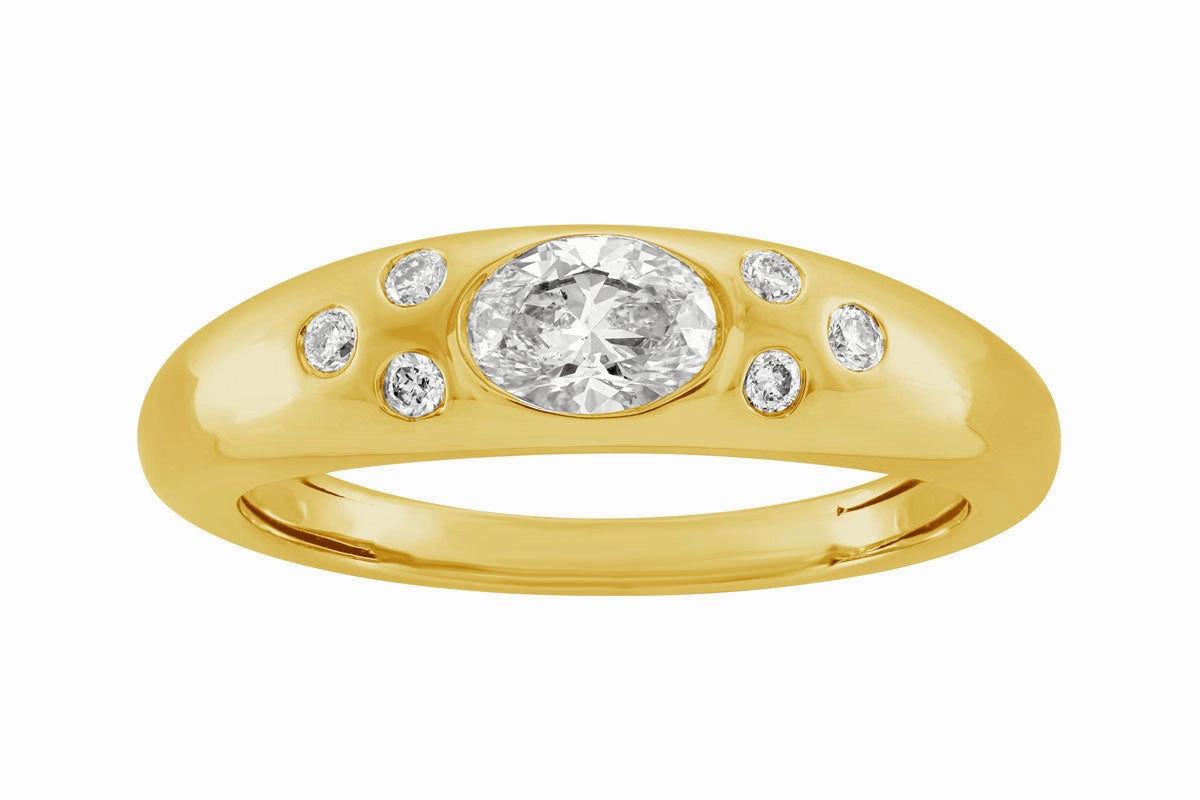 0.52 ctw. YELLOW GOLD DIAMOND RING D4972YG