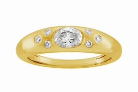 0.52 ctw. YELLOW GOLD DIAMOND RING D4972YG