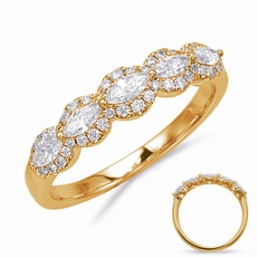 0.55 ctw. YELLOW GOLD DIAMOND RING D4849YG