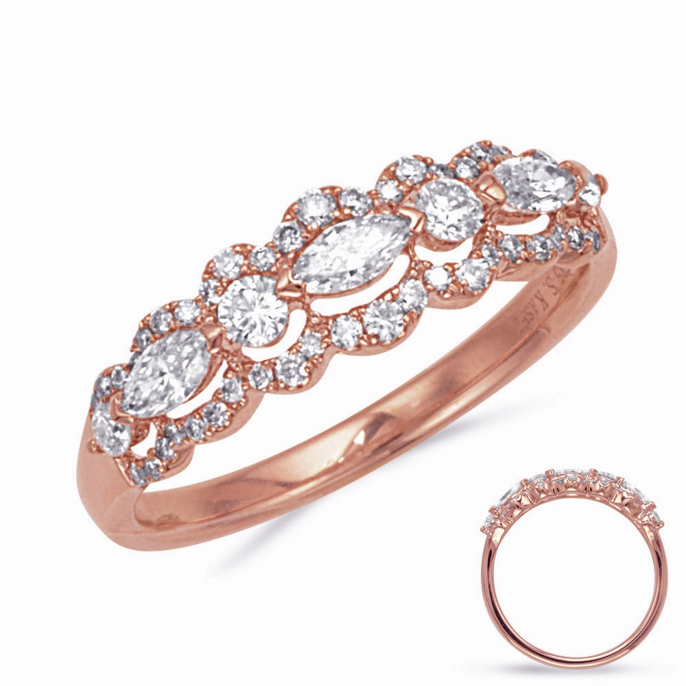 0.56 ctw. ROSE GOLD DIAMOND RING D4853RG