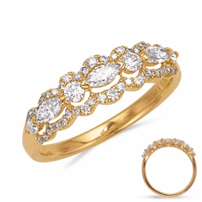 0.56 ctw. YELLOW GOLD DIAMOND RING D4853YG