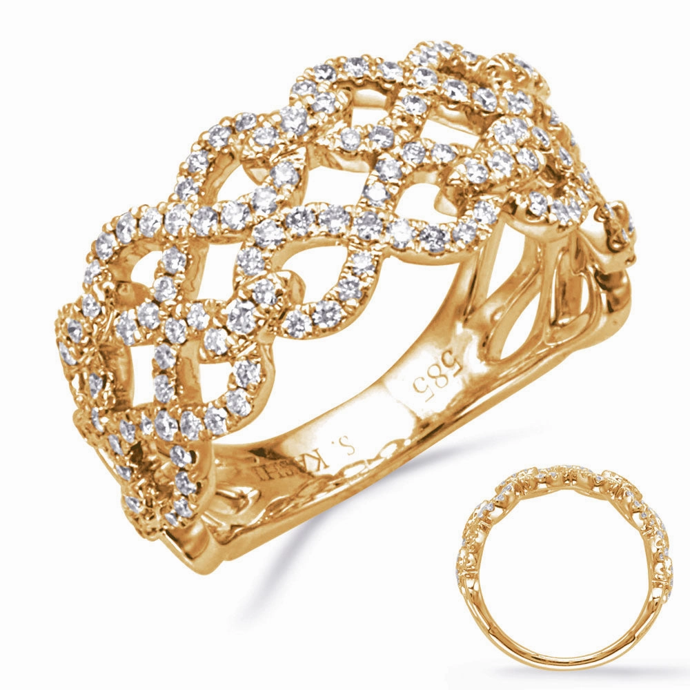 0.67 ctw. YELLOW GOLD DIAMOND RING D4865YG