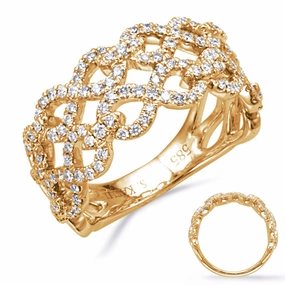 0.67 ctw. YELLOW GOLD DIAMOND RING D4865YG