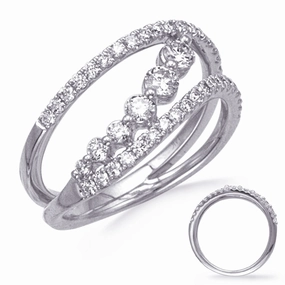 0.69 ctw. WHITE GOLD DIAMOND RING D4893WG