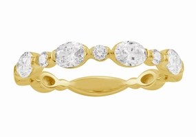 0.70 ctw. YELLOW GOLD DIAMOND BAND D5017YG