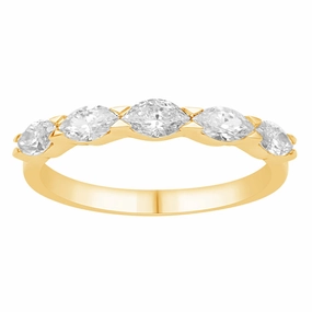 0.72 ctw. YELLOW GOLD MARQUISE DIAMOND RING D4908YG