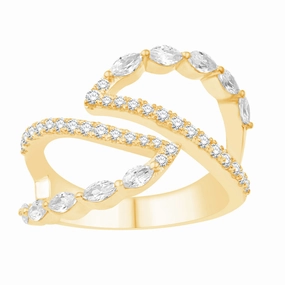 0.82 ctw. YELLOW GOLD DIAMOND RING D4925YG
