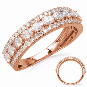 0.92 ctw. ROSE GOLD DIAMOND BAND D4880RG