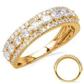 0.92 ctw. YELLOW GOLD DIAMOND BAND D4880YG
