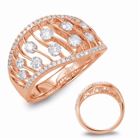 0.95 ctw. ROSE GOLD DIAMOND FASHION RING D4441RG