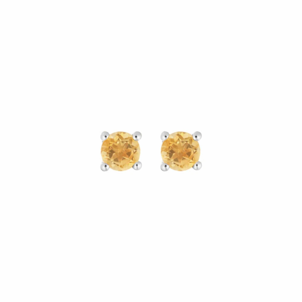 14k Gemstone Stud Earrings
